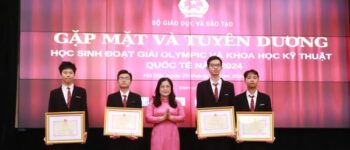 Bộ GD-ĐT tuyên dương học sinh đoạt giải Olympic và khoa học kỹ thuật quốc tế