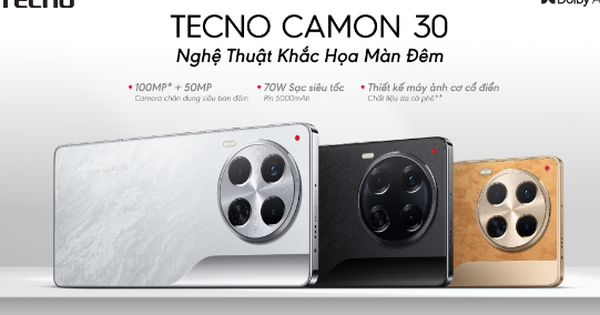 Chiến binh Tecno Camon 30 ra mắt với camera cảm biến siêu đỉnh