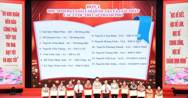 Đông Anh: Khen thưởng 172 học sinh xuất sắc tiêu biểu