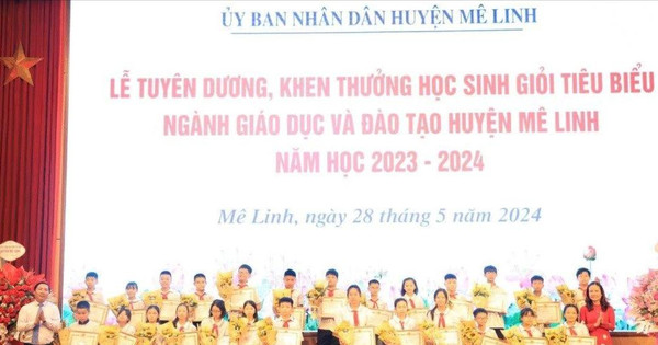 Mê Linh: Tuyên dương 148 học sinh giỏi tiêu biểu