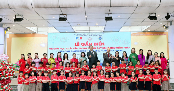 Trường Tiểu học Nghĩa Tân gia nhập mạng lưới Label FrancEducation (Pháp)