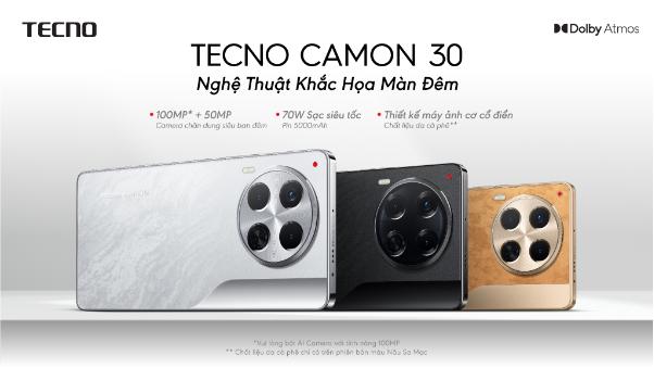 Chiến binh Tecno Camon 30 ra mắt với camera siêu cảm biến - Ảnh 1