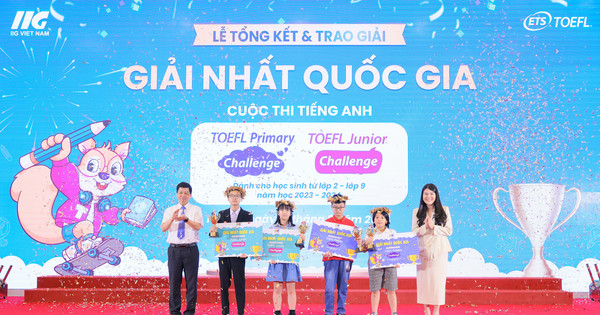 32 thí sinh đạt giải cuộc thi tiếng Anh TOEFL Primary Challenge và TOEFL Junior Challenge