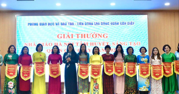 9 nhà giáo quận Cầu Giấy tham gia Giải thưởng Nhà giáo Hà Nội tâm huyết, sáng tạo