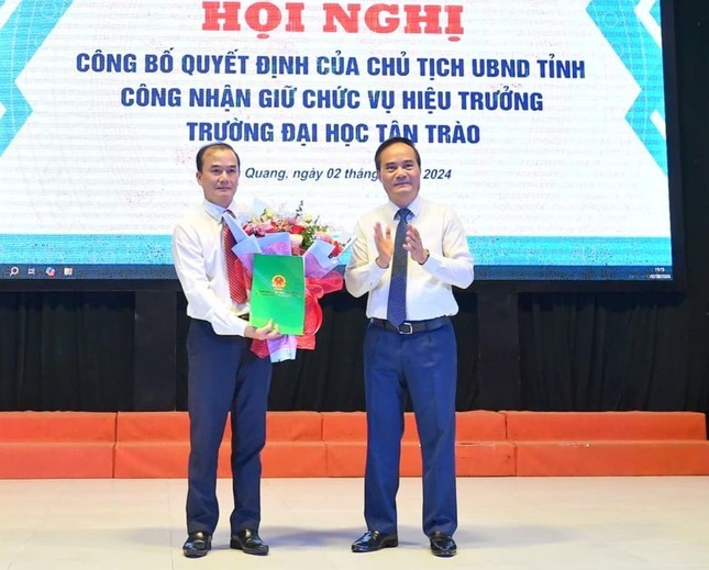  TS Nguyễn Minh Anh Tuấn được công nhận giữ chức Hiệu trưởng Trường ĐH Tân Trào 