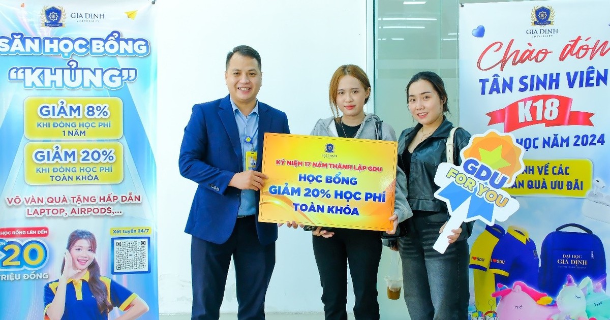  Trường Đại học Gia Định công bố điểm chuẩn trúng tuyển đại học năm 2024 