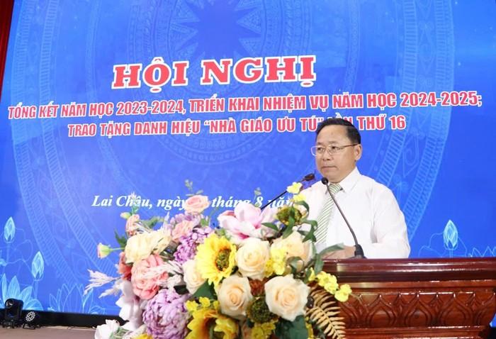 Mr. Dinh Trung Tuan - Director of the Department of Education and Training of Lai Chau province. Photo: Lai Chau province electronic information portal.