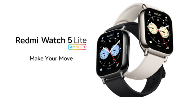 Redmi Watch 5 Lite ra mắt: Màn hình AMOLED, pin 18 ngày, giá rẻ