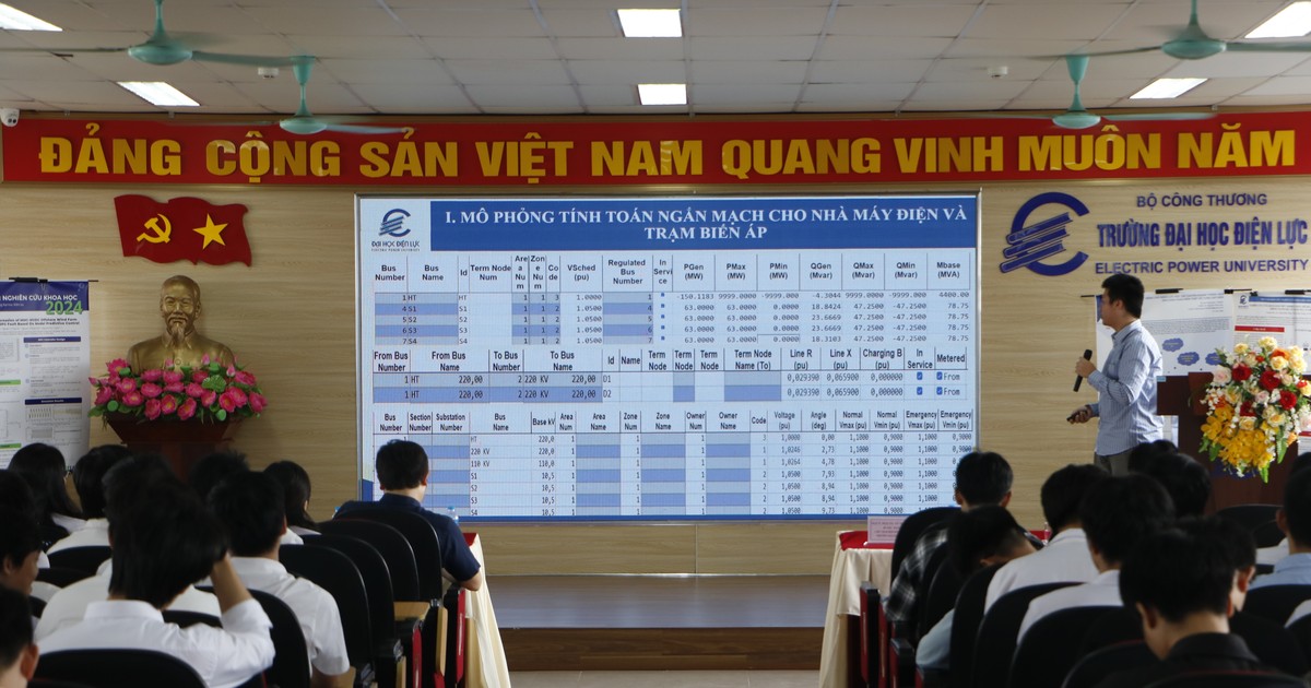  Trường Đại học Điện lực tổ chức Hội nghị sinh viên NCKH khoa Kỹ thuật Điện 2024 