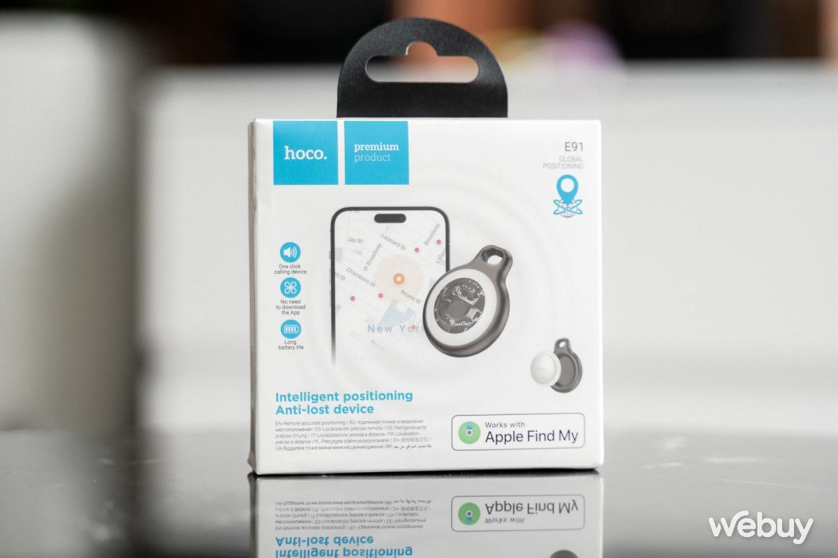 Dùng thử Smart Tag Hoco E91: Tương thích Apple Find My, thiết kế trong suốt, tặng kèm ốp lưng silicon và pin dự phòng, giá chỉ khoảng 150.000đ - Ảnh 1.