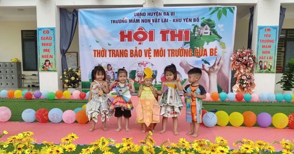 Học sinh huyện Ba Vì hưởng ứng bảo vệ môi trường bằng hoạt động tái chế