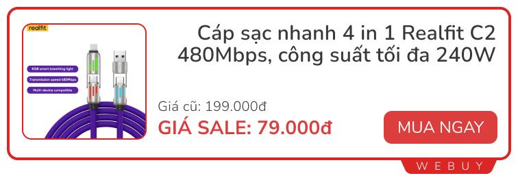 Cuối tháng vẫn còn sale: Sạc 4 cổng 100W 355.000 đồng, tai nghe đeo đi ngủ 251.000 đồng, iPad chính hãng chỉ 6,99 triệu - Ảnh 1.