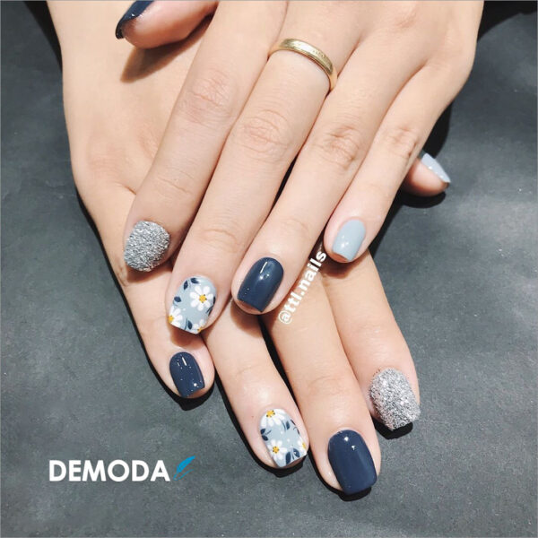 mẫu nail hoa cúc