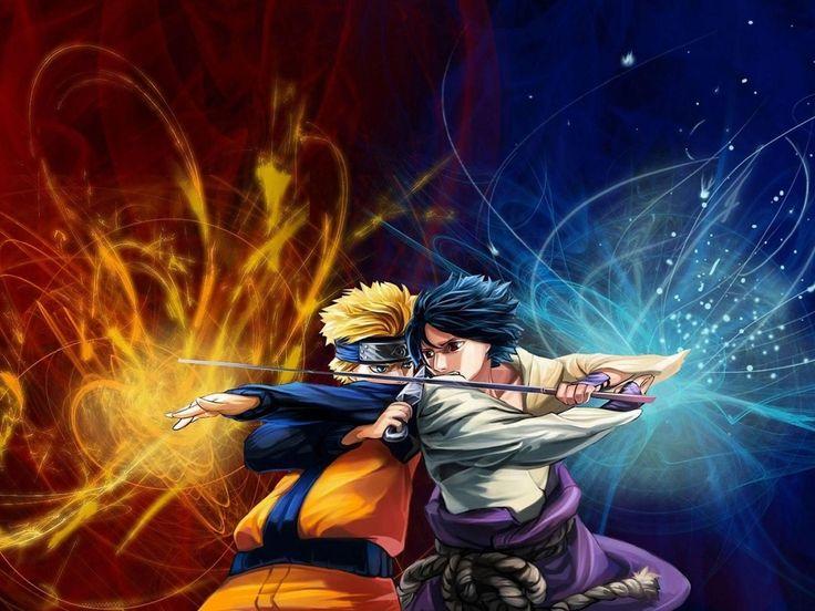 Hình nền Anime 3D Naruto và Sasuke thú vị