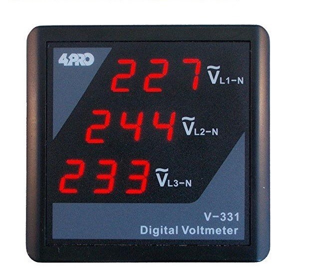 Hình ảnh vôn kế kỹ thuật số