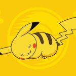 Hình nền Pikachu đang ngủ dễ thương