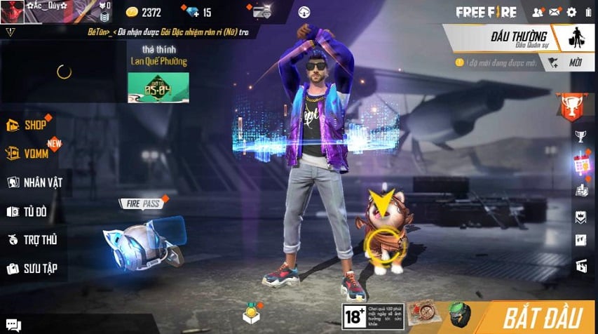 Tham khảo hình ảnh acc Free Fire