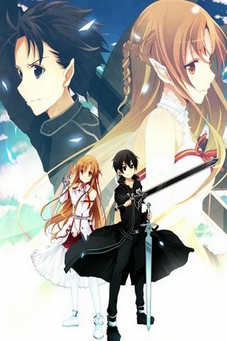 Bộ nhân vật Anime Kirito và Asuna dễ thương