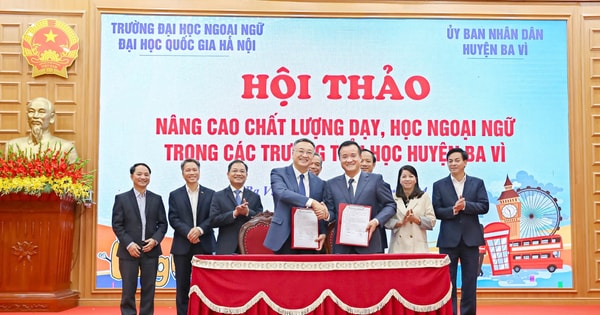 Ba Vì: Nâng cao chất lượng dạy ngoại ngữ bậc tiểu học