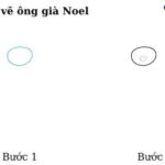 Cách vẽ ông già Noel bước 1,2