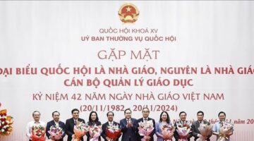 Chủ tịch Quốc hội: Tôn vinh, bảo vệ, tạo môi trường thuận lợi để nhà giáo làm việc