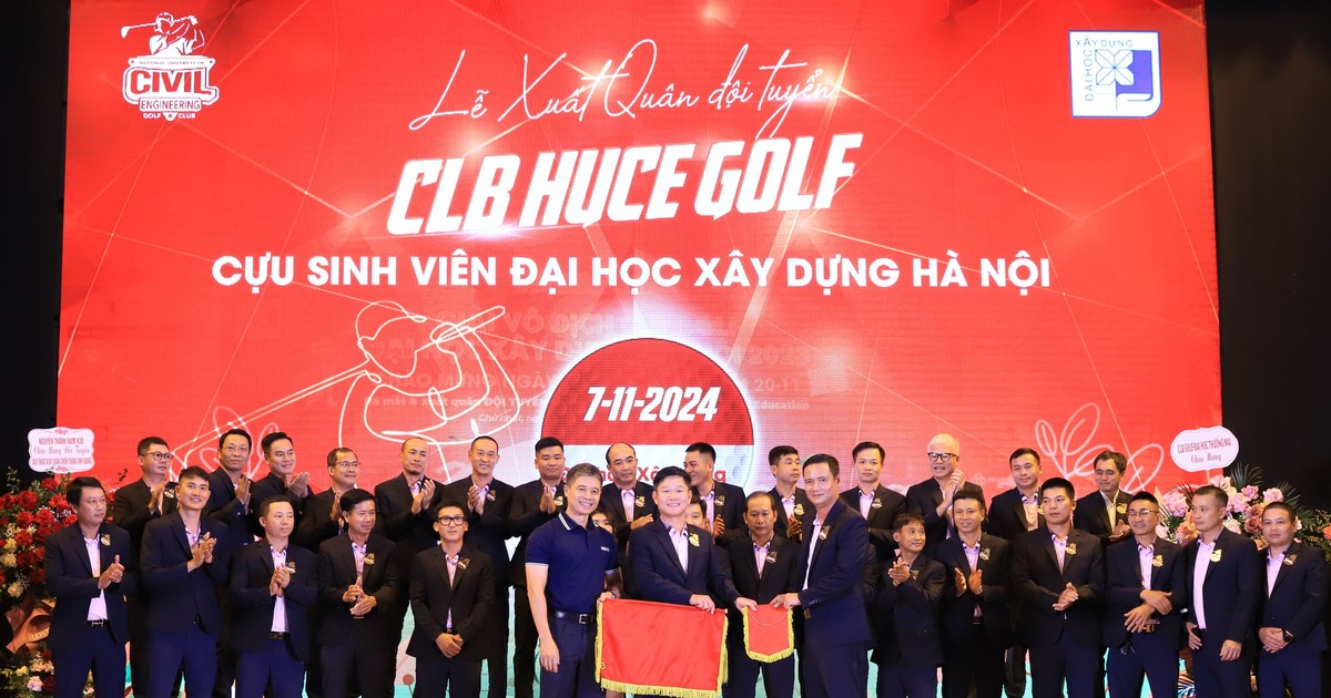  ĐH Xây dựng Hà Nội xuất quân đội tuyển CLB golf dự giải Swing for Education 2024 