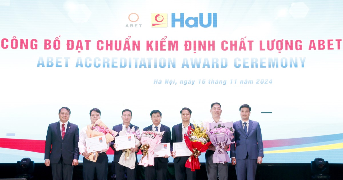  HaUI có thêm nhiều CTĐT đạt chuẩn kiểm định chất lượng quốc gia và quốc tế 