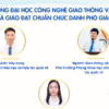 Năm 2024, Trường ĐH Công nghệ GTVT có thêm 5 nhà giáo đạt chuẩn chức danh PGS