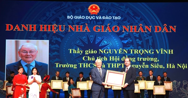 Người thầy duy nhất của Hà Nội được phong tặng danh hiệu “Nhà giáo nhân dân” năm 2024