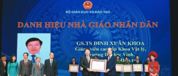 Nhà giáo Nhân dân Đinh Xuân Khoa: NCKH là đòn bẩy nâng cao chất lượng đào tạo