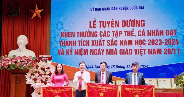 Nhiều tập thể, cá nhân ngành Giáo dục và Đào tạo huyện Quốc Oai được tuyên dương, khen thưởng