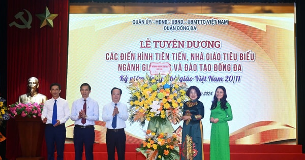 Quận Đống Đa tuyên dương các điển hình tiên tiến, nhà giáo mẫu mực