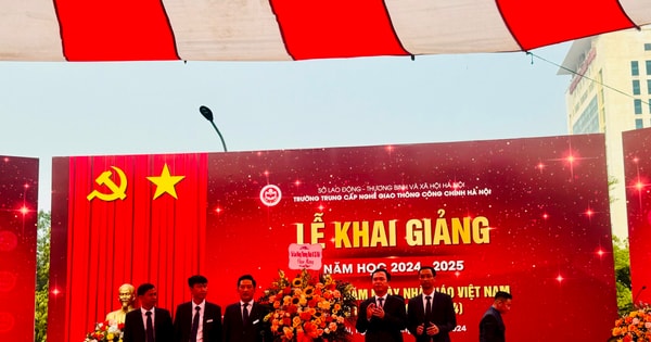 Trường Trung cấp nghề Giao thông công chính Hà Nội khai giảng năm học 2024-2025