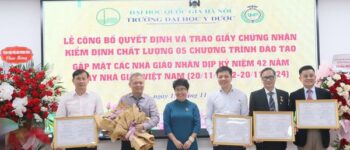 Trường đại học Y Dược có thêm 5 chương trình đào tạo nhận chứng nhận kiểm định chất lượng