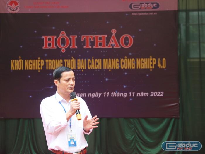 ông Nguyễn Minh Vy, Giám đốc Trung tâm Giáo dục nghề nghiệp - Giáo dục thường xuyên huyện Lục Ngạn (tỉnh Bắc Giang). Ảnh: MT