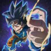 Bức tranh về Goku Bản Năng Vô Cực với vẻ đẹp tuyệt vời