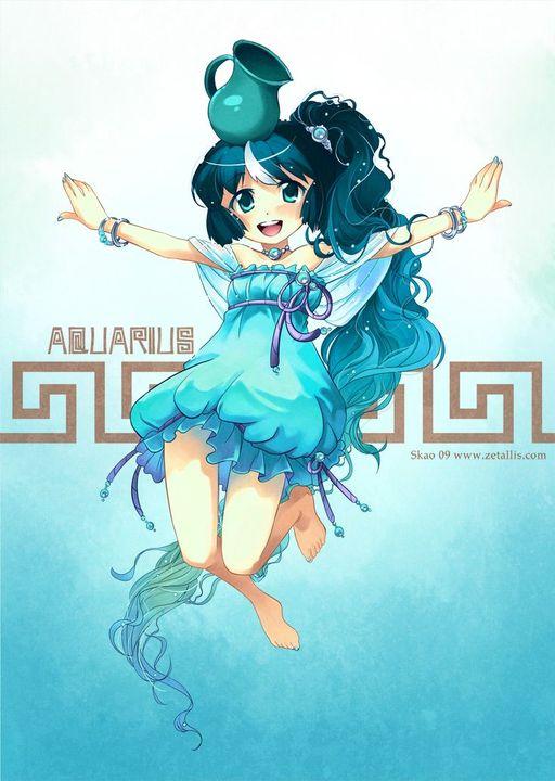 Anime Bảo Bình dễ thương