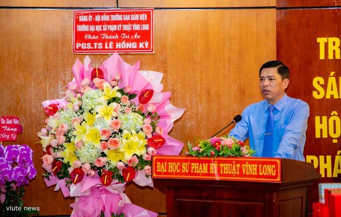 Tân Hiệu trưởng Trường Đại học Sư phạm Kỹ thuật Vĩnh Long - Phó Giáo sư, Tiến sĩ Nguyễn Thanh Tùng. Ảnh: VLUTE