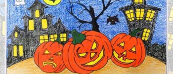 Vẽ Tranh Halloween Đẹp, Đơn Giản Và Cực Đáng Yêu, Dễ Thương