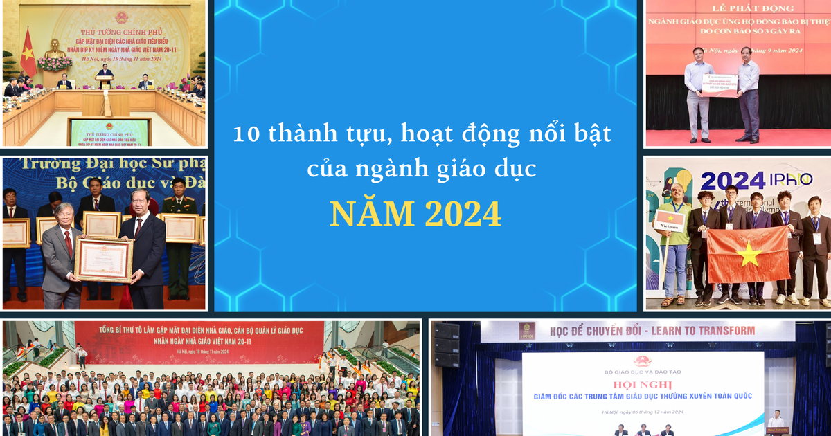  10 thành tựu, hoạt động nổi bật của ngành giáo dục năm 2024 