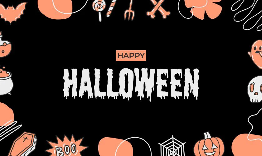 Nền Halloween màu đen tuyệt đẹp