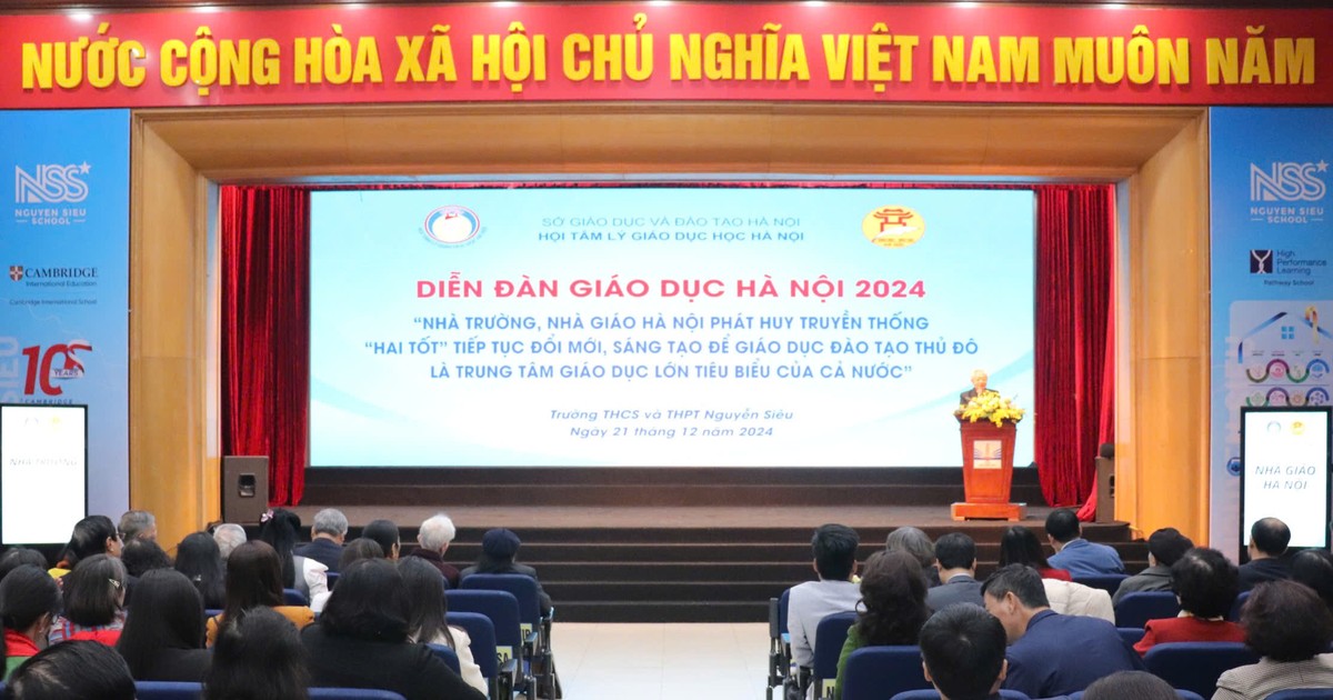  Diễn đàn giáo dục Hà Nội 2024: Nơi chuyên gia thảo luận về "dạy tốt, học tốt" 