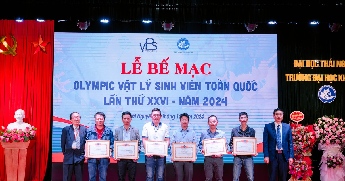  Olympic Vật lý sinh viên toàn quốc 2024: ĐH Sư phạm Hà Nội nhận giải Đặc biệt 