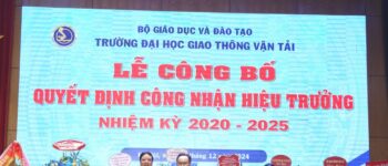 PGS.TS Nguyễn Văn Hùng là tân hiệu trưởng Trưởng Đại học Giao thông vận tải