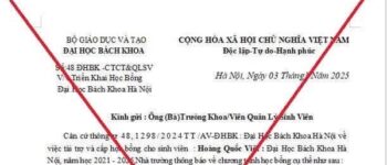 Giả mạo Bộ GD-ĐT để triển khai học bổng