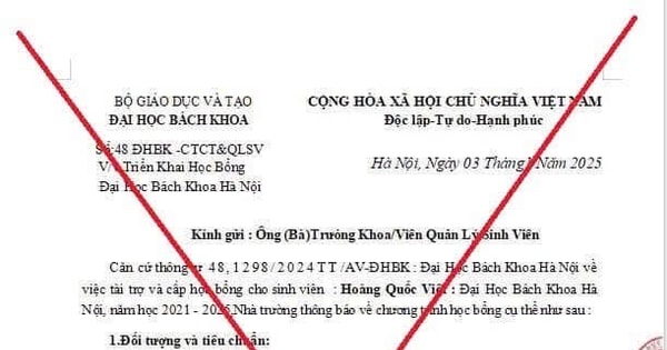 Giả mạo Bộ GD-ĐT để triển khai học bổng