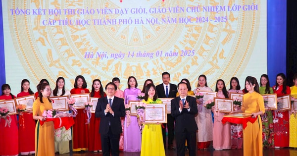 Hà Nội khen thưởng giáo viên giỏi cấp tiểu học