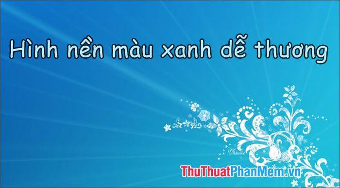 Hình nền xanh dễ thương