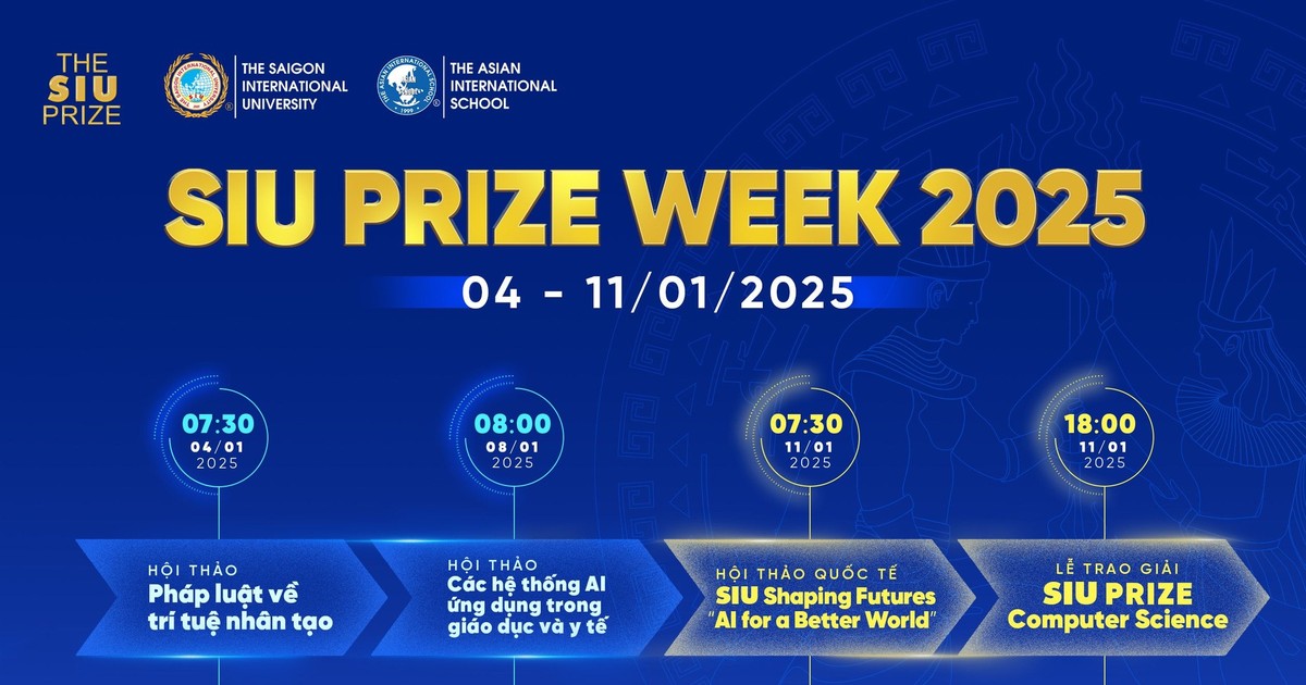  SIU Prize Week quy tụ nhiều diễn giả quốc tế về khoa học sức khỏe và AI 