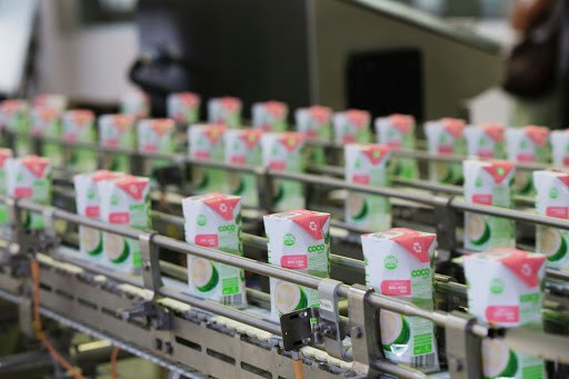 Dây chuyền sản xuất nước dừa tại Betrimex